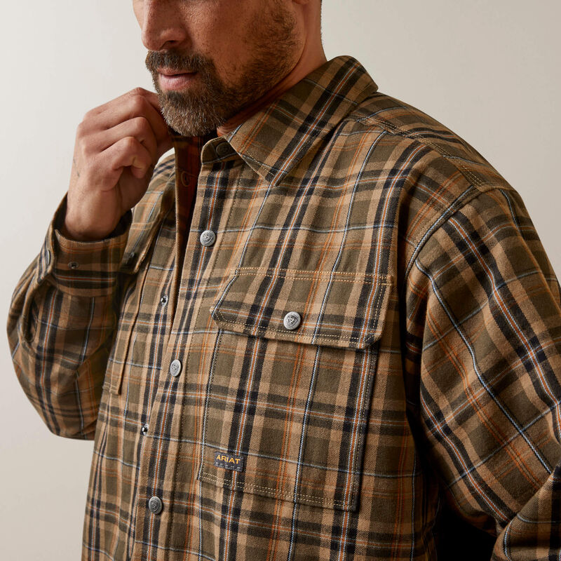Rebar Men's Flannel Insulated Shirt Jacket | 10046018