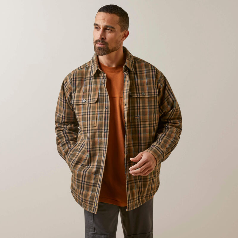 Rebar Men's Flannel Insulated Shirt Jacket | 10046018