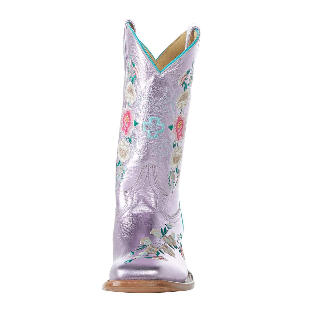 Macie Bean Girls Metallic Floral Boots | MK9209