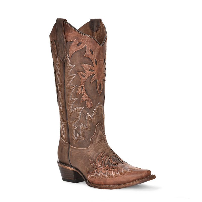 L6031 | Embroidered Wing Ladies Boot