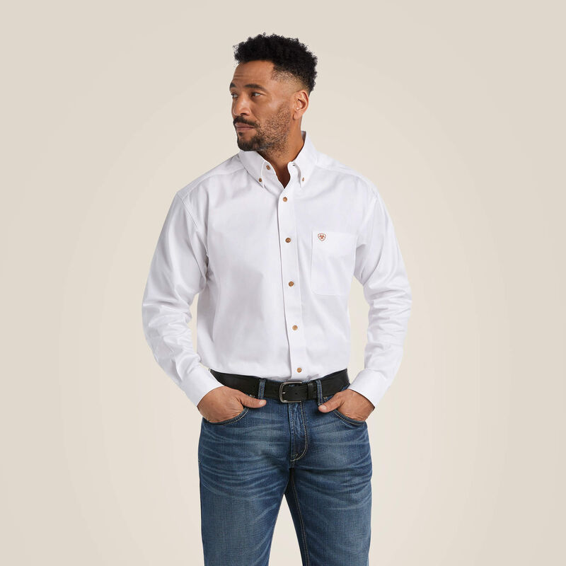Solid Twill Men's Classic Fit Shirt | 10000503