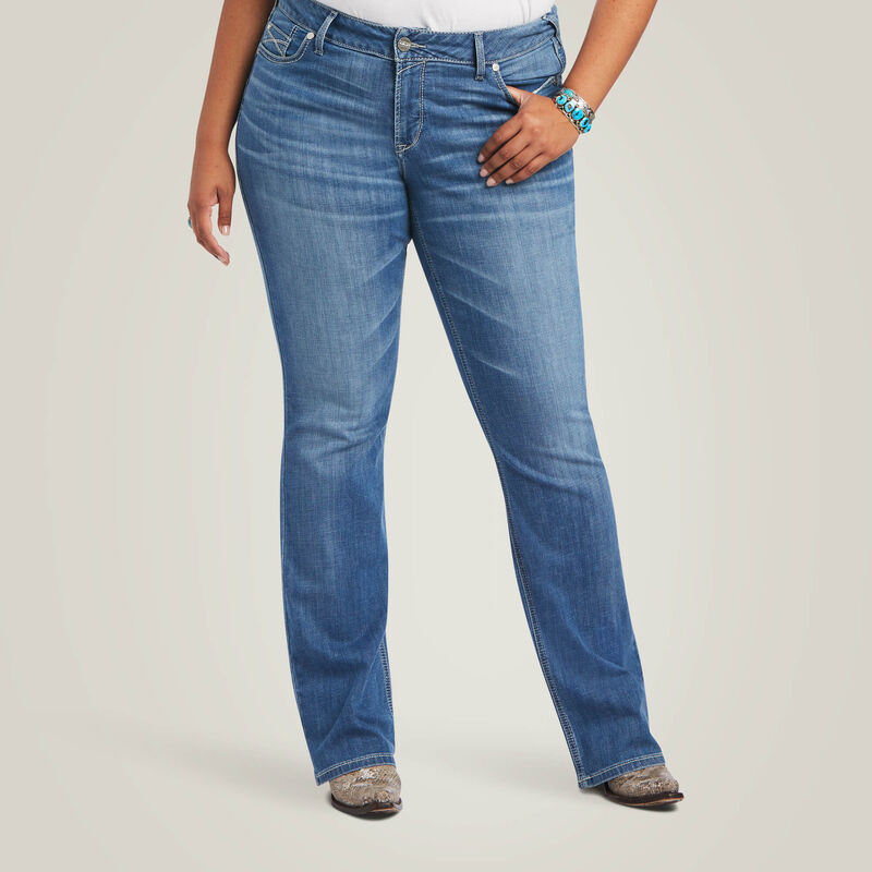 R.E.A.L. Woman's Mid Rise Allessandra Boot Cut Jean | 10040796