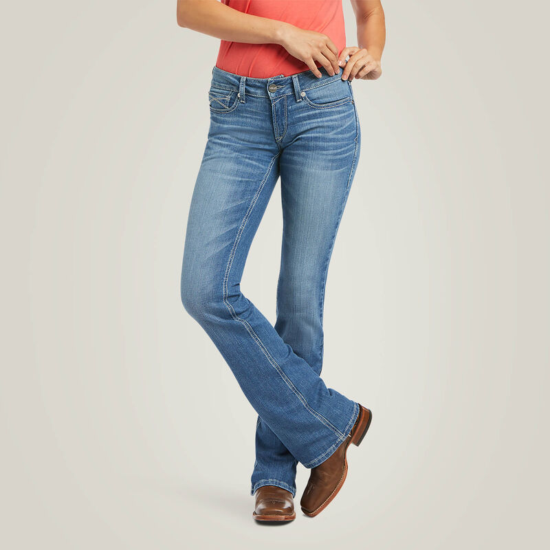 R.E.A.L. Woman's Mid Rise Allessandra Boot Cut Jean | 10040796