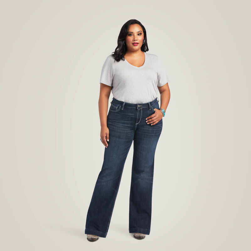 Woman's Trouser Perfect Rise Aisha Wide Leg Jean | 10040806