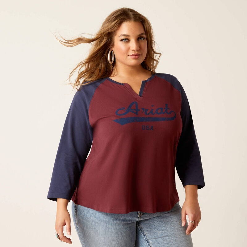 Split Neck Ladies T-Shirt | 10046257