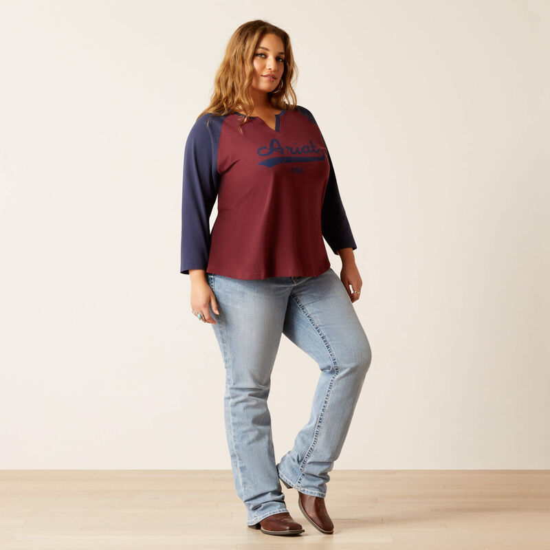 Split Neck Ladies T-Shirt | 10046257