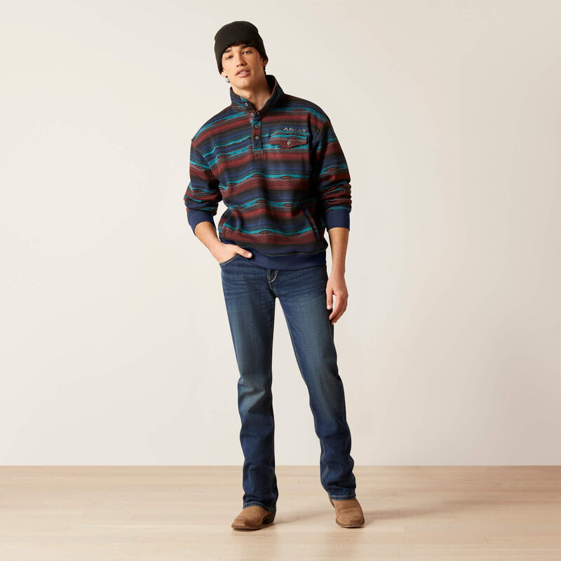Men's Cotton-Rich Mockneck Sweatshirt | 10046655
