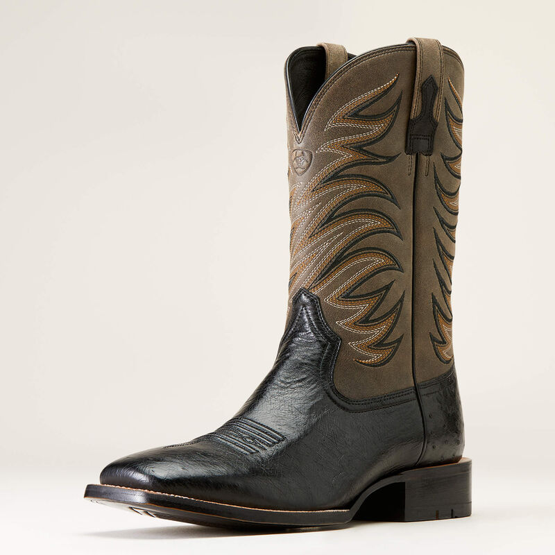 Badlands Men's Smooth Quill Ostrich Cowboy Boot | 10046953