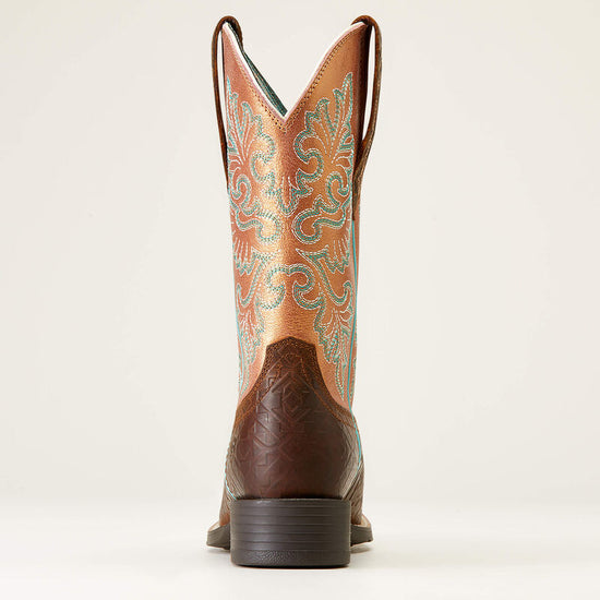 Round Up Woman s Wide Square Toe StretchFit Western Boot 10047039