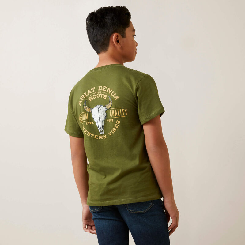 Ariat Boy's Bison Skull T-Shirt | 10047649
