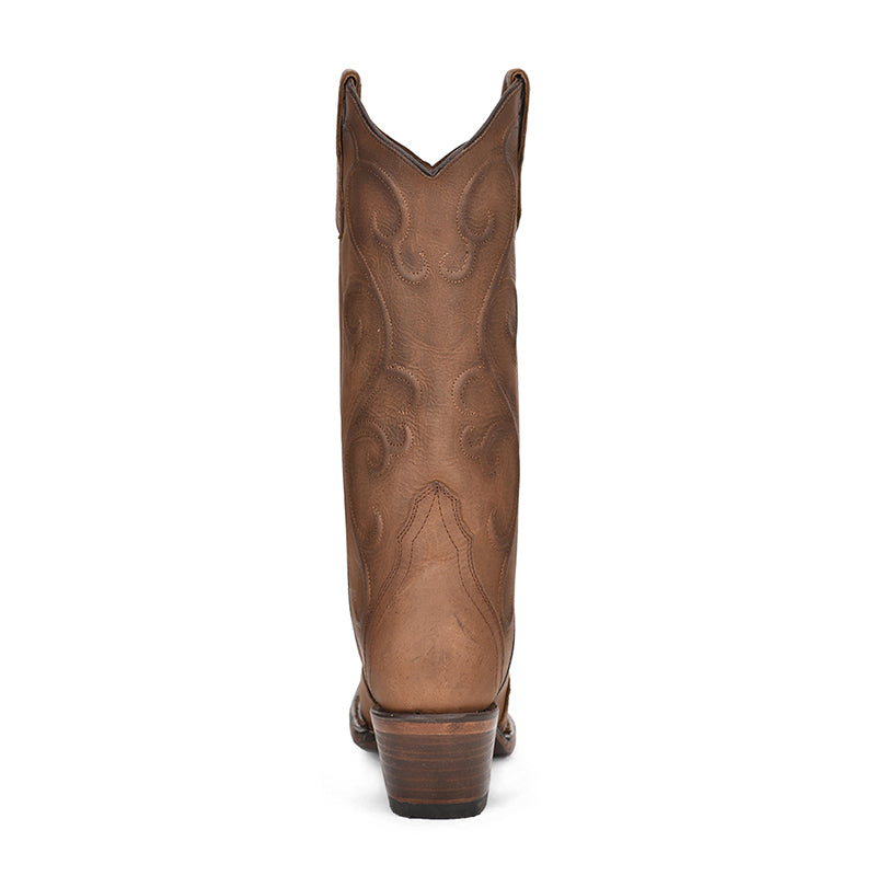 L6014 | Women's Cinnamon Embroidered Western Boot