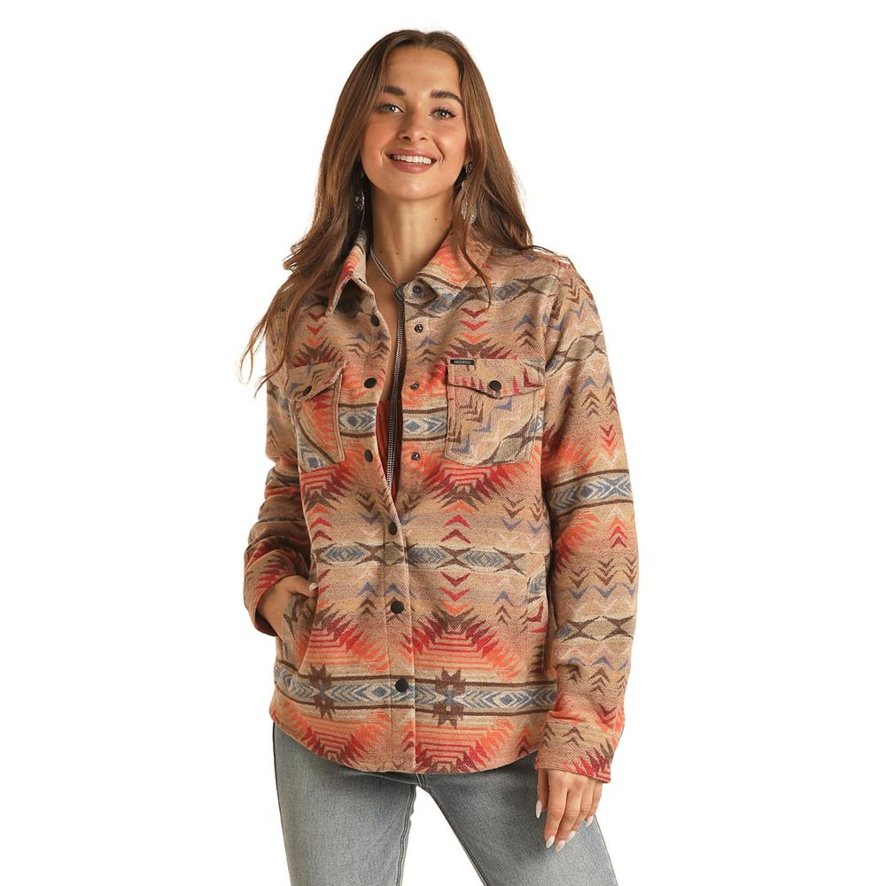 Aztec Women's Long Shacket | Bw92c01932