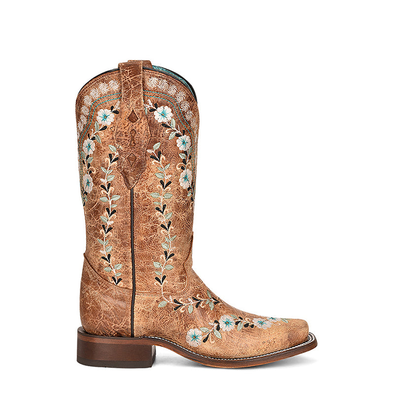 A4398 | Floral Embroidery Women's Boot