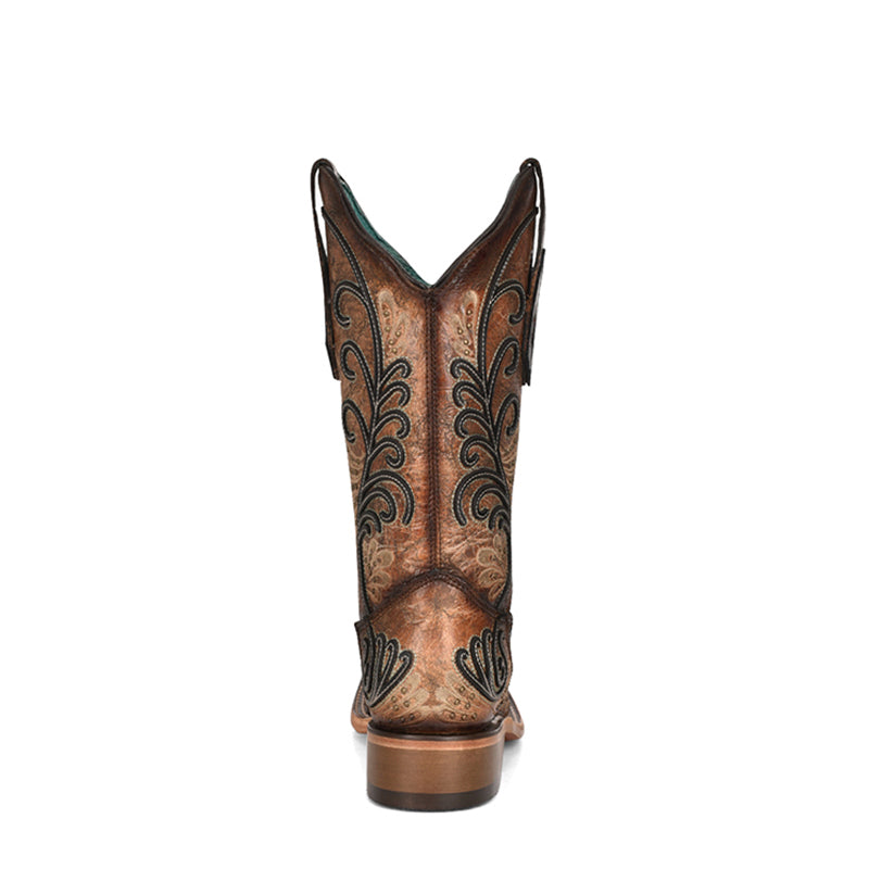 C3966 | Overlay Embroidered Women's Boots