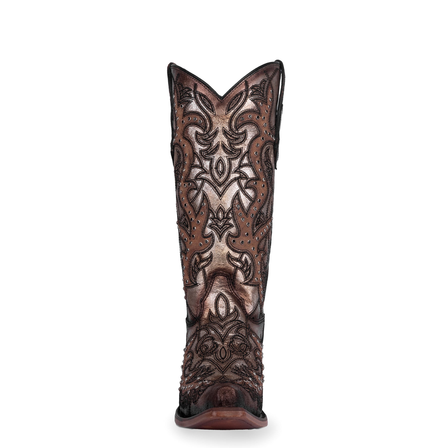 Corral Women's Golden Embroidery & Studded Western Boot | C4041