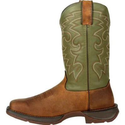 REBEL™ BY DURANGO® COFFEE & CACTUS PULL-ON WESTERN BOOT | Db5416