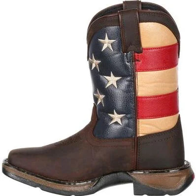 LIL' REBEL™ BY DURANGO® LITTLE KIDS' FLAG WESTERN BOOT | DBT0159