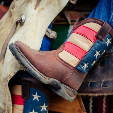 LIL' REBEL™ BY DURANGO® LITTLE KIDS' FLAG WESTERN BOOT | DBT0159