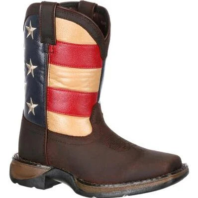 LIL' REBEL™ BY DURANGO® BIG KIDS' FLAG WESTERN BOOT | DBT0160