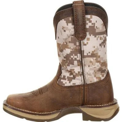 LIL' REBEL™ BY DURANGO® BIG KIDS DESERT CAMO WESTERN BOOT | DBT0208Y
