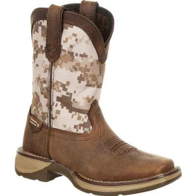 LIL' REBEL™ BY DURANGO® BIG KIDS DESERT CAMO WESTERN BOOT | DBT0208Y