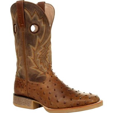 DURANGO® REBEL PRO™ TOBACCO FULL-QUILL OSTRICH WESTERN BOOT | Ddb0307