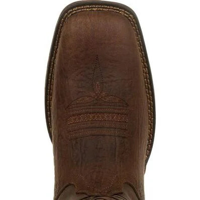 REBEL™ BY DURANGO® BROWN DISTRESSED FLAG EMBROIDERY WESTERN BOOT | Ddb0314