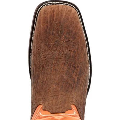 REBEL™ BY DURANGO® CEDAR BARK AND MONARCH ORANGE WESTERN BOOT | DDB0392 |