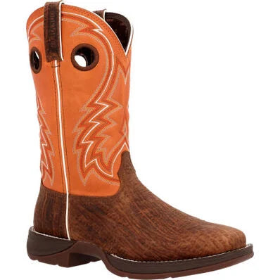 REBEL™ BY DURANGO® CEDAR BARK AND MONARCH ORANGE WESTERN BOOT | DDB0392 |