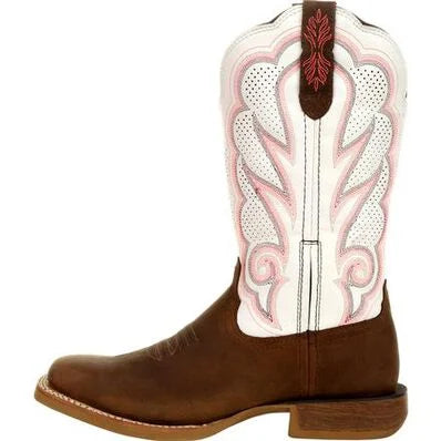 DURANGO® LADY REBEL PRO™ WOMEN'S WHITE VENTILATED WESTERN BOOT | DRD0392
