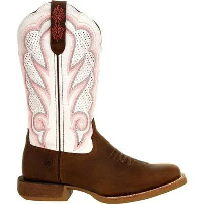 DURANGO® LADY REBEL PRO™ WOMEN'S WHITE VENTILATED WESTERN BOOT | DRD0392