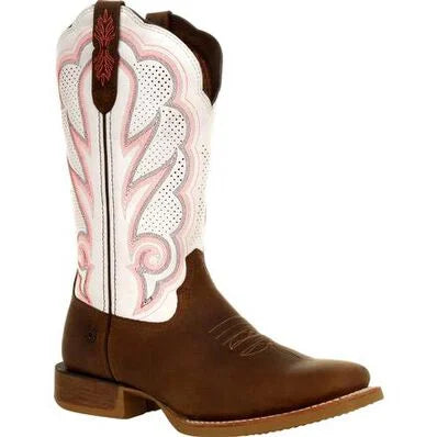 DURANGO® LADY REBEL PRO™ WOMEN'S WHITE VENTILATED WESTERN BOOT | DRD0392