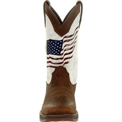 LADY REBEL™ BY DURANGO® WOMEN'S DISTRESSED FLAG EMBROIDERY WESTERN BOOT | DRD0394