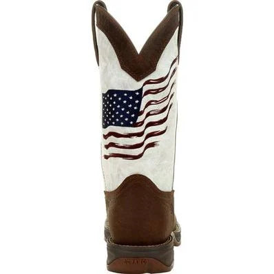 LADY REBEL™ BY DURANGO® WOMEN'S DISTRESSED FLAG EMBROIDERY WESTERN BOOT | DRD0394
