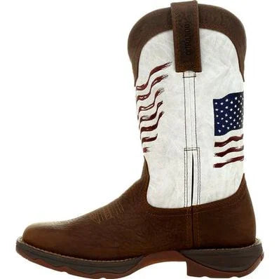 LADY REBEL™ BY DURANGO® WOMEN'S DISTRESSED FLAG EMBROIDERY WESTERN BOOT | DRD0394