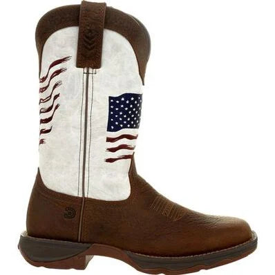 LADY REBEL™ BY DURANGO® WOMEN'S DISTRESSED FLAG EMBROIDERY WESTERN BOOT | DRD0394