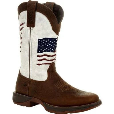 LADY REBEL™ BY DURANGO® WOMEN'S DISTRESSED FLAG EMBROIDERY WESTERN BOOT | DRD0394