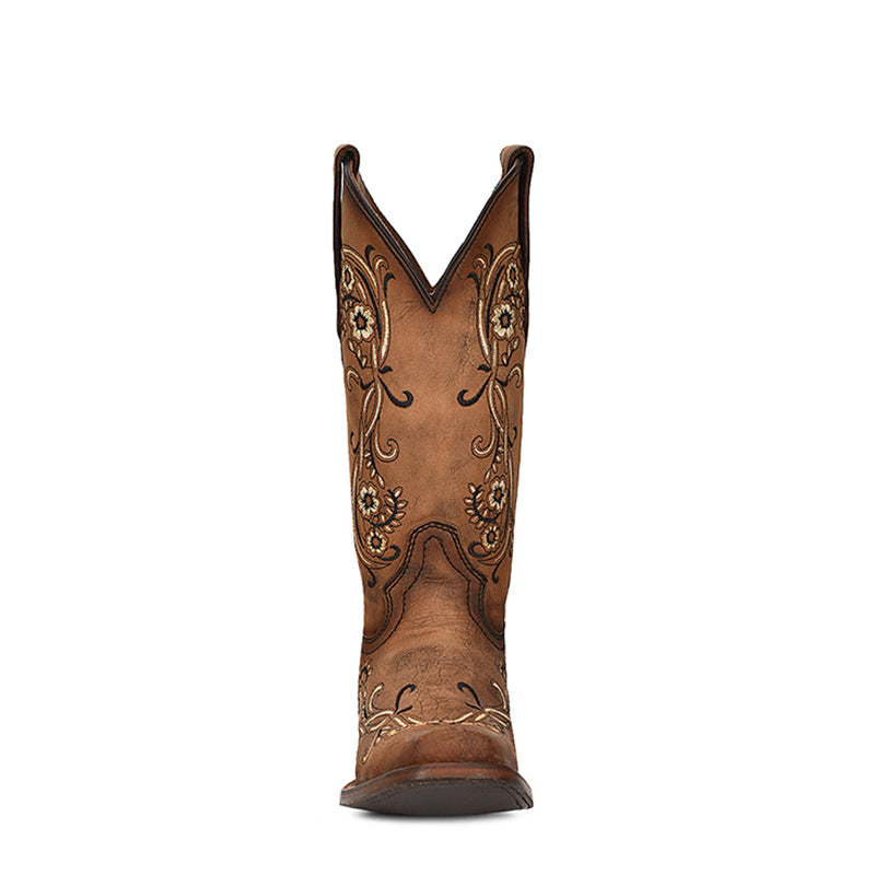 L2063 | Circle G by Corral Sand Floral Embroidered Boot