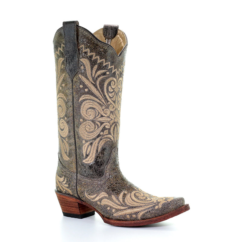 Circle G by Corral Ladies Distressed Filigree Boots | L5407