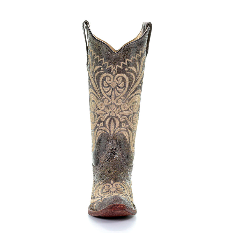 Circle G by Corral Ladies Distressed Filigree Boots | L5407