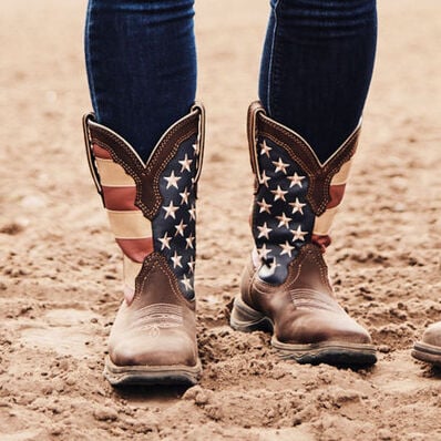 LADY REBEL BY DURANGO® PATRIOTIC WOMEN'S PULL-ON WESTERN FLAG BOOT | RD4414