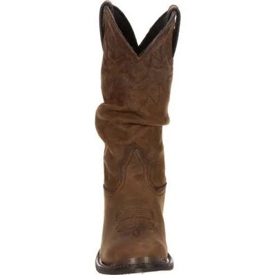DURANGO® WOMEN'S DISTRESSED TAN SLOUCH WESTERN BOOT | Rd542