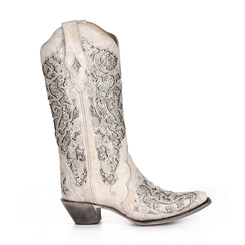 Women's Corral Glitter & Crystal Boot | A3322