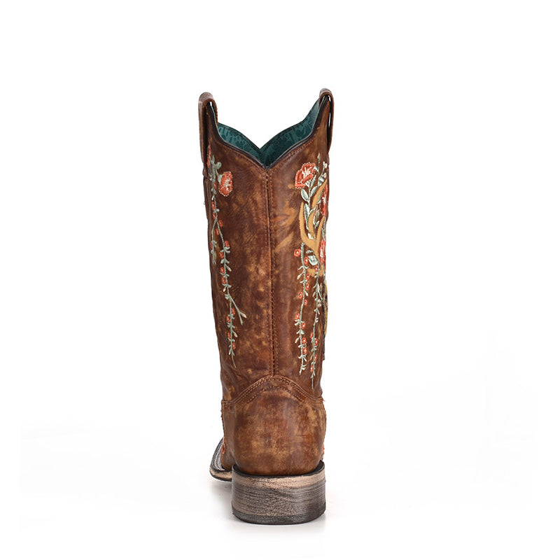A3708 | Deer Floral Embroidered Women's Boot