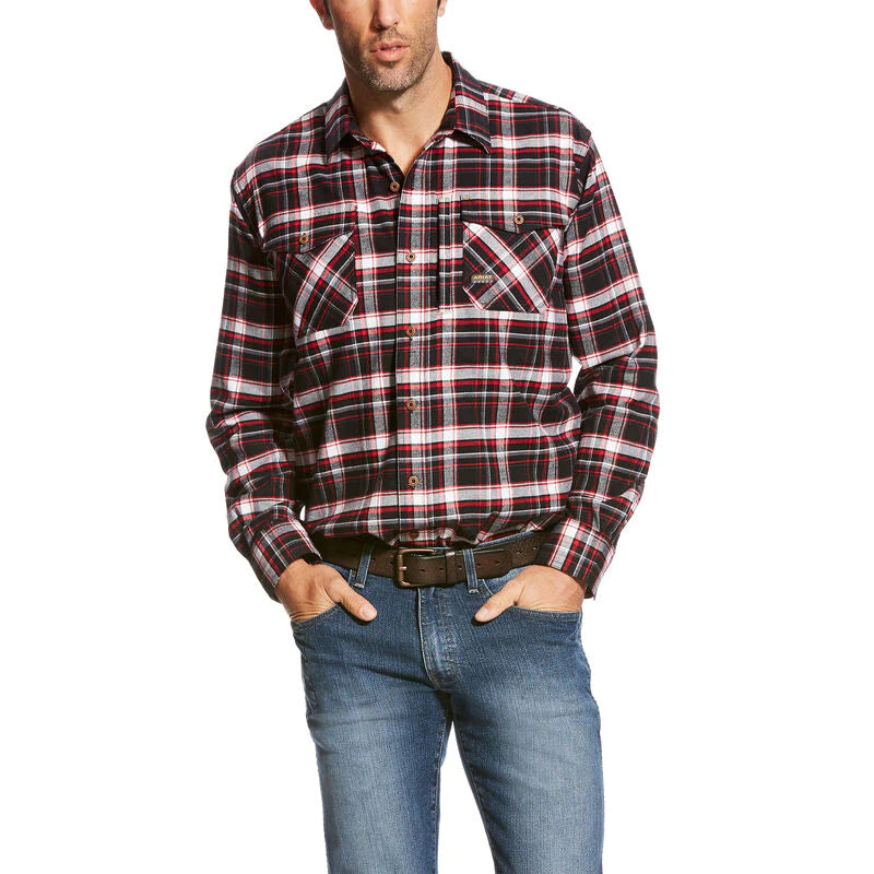 Ariat Men's Rebar Flannel DuraStretch Work Shirt 10046639