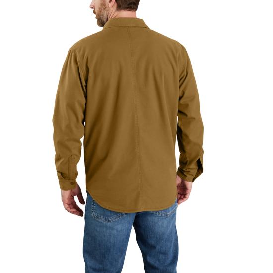Carhartt Rugged Flex Relaxed Fit Canvas Fleece-Lined Shirt Jac |105419